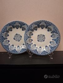 Coppia piatti ceramica Francia vintage