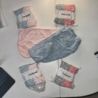 Set due pezzi asciugamano turbante per capelli