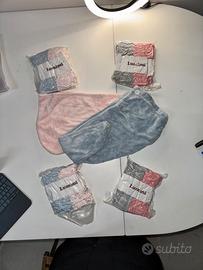 Set due pezzi asciugamano turbante per capelli