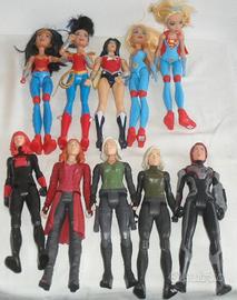 Varie Statuine Di Eroi Marvel E DC Comics