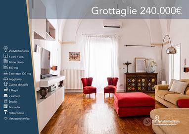 Soluzione indipendente con ampie terrazze e box