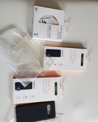 2 cover x samsung s10plus più caricatore wireless
