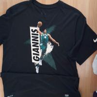 Maglietta Nike nera Giannis Antetokounmpo Milwauke