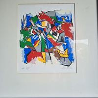 Ugo Nespolo serigrafia firmata