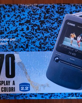CASIO TV-470 LCD POCKET COLOR TELEVISION ANNI'90