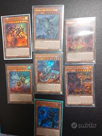 lotto di 27 carte di Yu-Gi-Oh tema Kaiju ITA