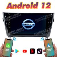 Autoradio car tablet android 12 per qashqai j11