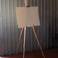 cavalletto pittura portatile in legno