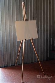 cavalletto pittura portatile in legno