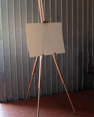 cavalletto pittura portatile in legno