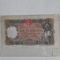 Banconota 50 lire buoi R2