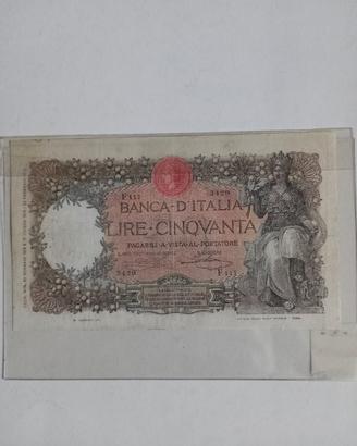 Banconota 50 lire buoi R2