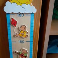 Metro in legno decorativo per stanza bimbi