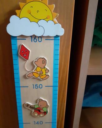 Metro in legno decorativo per stanza bimbi