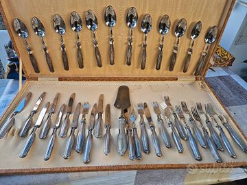 set di posate in argento 