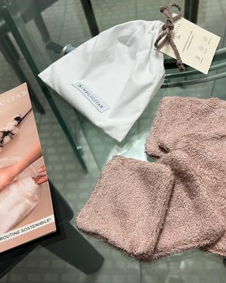 6 dischetti struccanti lavabili in spugna bambù