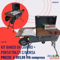 KIT BANCO DA LAVORO + PORTA ATTREZZI CON MORSA