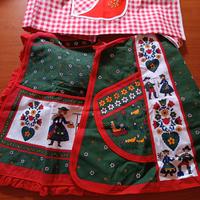 GREMBIULINI/Vintage Cotone-tirolesi- ricami NUOVI