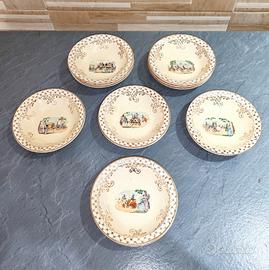 set Piatti vintage da collezione imperial crown