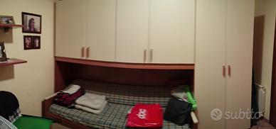 Armadio a ponte cameretta con doppio letto