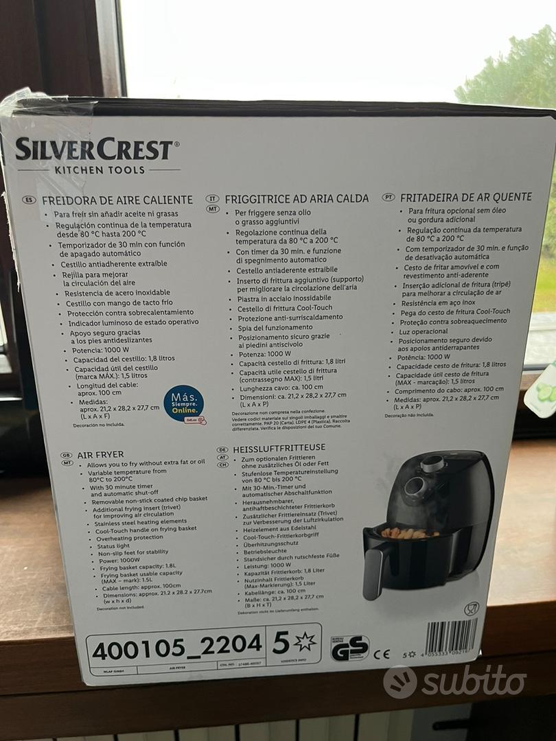 Friggitrice ad Aria SilverCrest NUOVA - Elettrodomestici In vendita a Varese