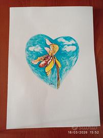 SERIGRAFIA "ORCHIDEA" DI RENATO GUTTUSO