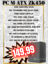 ZK450|550W|H310|I3 8100|8GB|576GB|WIFI6|W11PRO