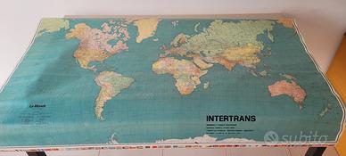 Cartina plastificata Planisfero