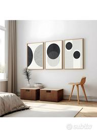 Set 3 A3 Poster in Stile Moderno-  semza cornice