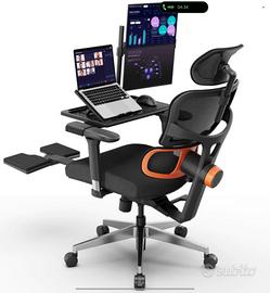 Sedia Ergonomica Newtral NT002 con Tavolino 