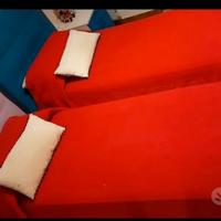 letti contenitore con materassi nuovi e comodini 