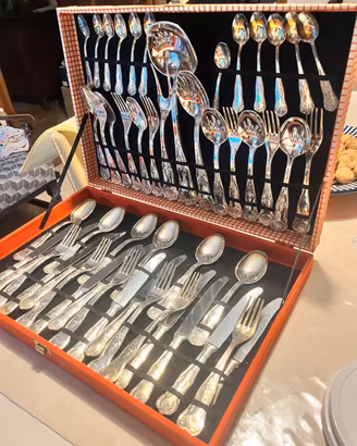 Set di posate argento 800