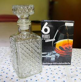 Decanter e Pietre refrigeranti per whisky