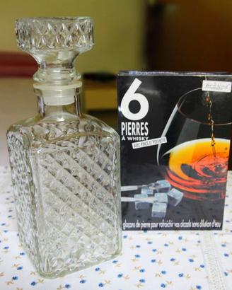 Decanter e Pietre refrigeranti per whisky