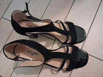 scarpe nero vernice tacco donna nr. 41