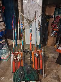 9 canne + 9 mulinelli  Shimano / Mitchell 