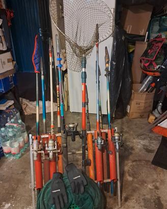 9 canne + 9 mulinelli  Shimano / Mitchell 