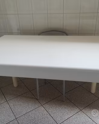 Tavolo bianco vintage allungabile
