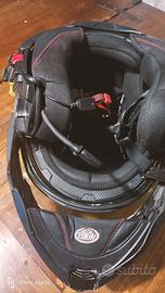 Casco fluo modulare completo di sistema multimedia