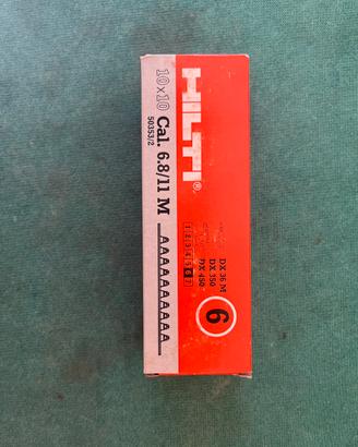 Scatola di cartucce a salve Hilti calibro 6.8/11 M