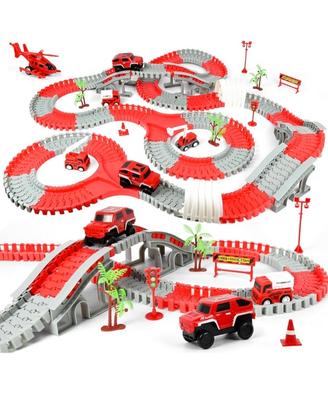 Pista macchinine flessibile con veicoli