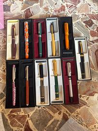 Lotto elegante penne stilografiche da collezione