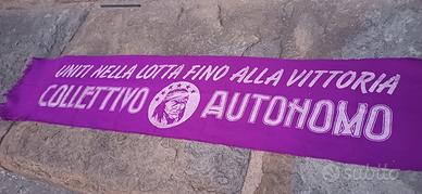sciarpa anni 80 collettivo autonomo  viola  
