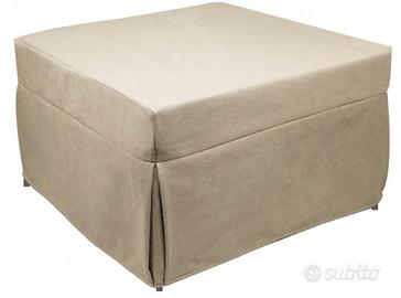 Pouf che si apre e diventa letto singolo