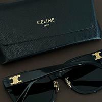 Occhiali da sole da donna con logo nero