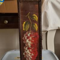 scatola di legno decorata per bottiglia