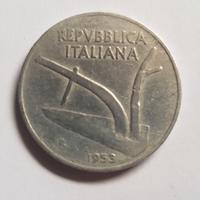 Moneta da 10 Lire del 1953 Repubblica italiana