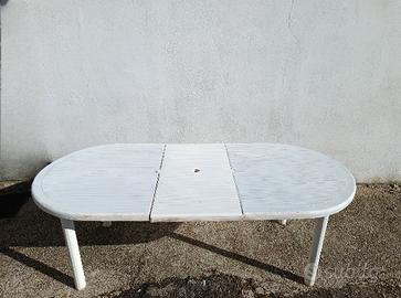 Tavolo di plastica allungabile 