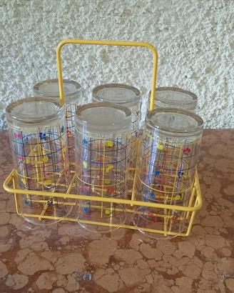 Simpatico cesto con bicchieri 