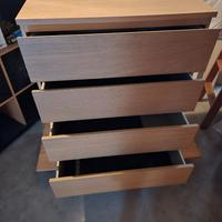 MALM Cassettiera - rovere